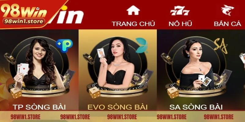 Evolution Gaming 98win sở hữu kho game phong phú